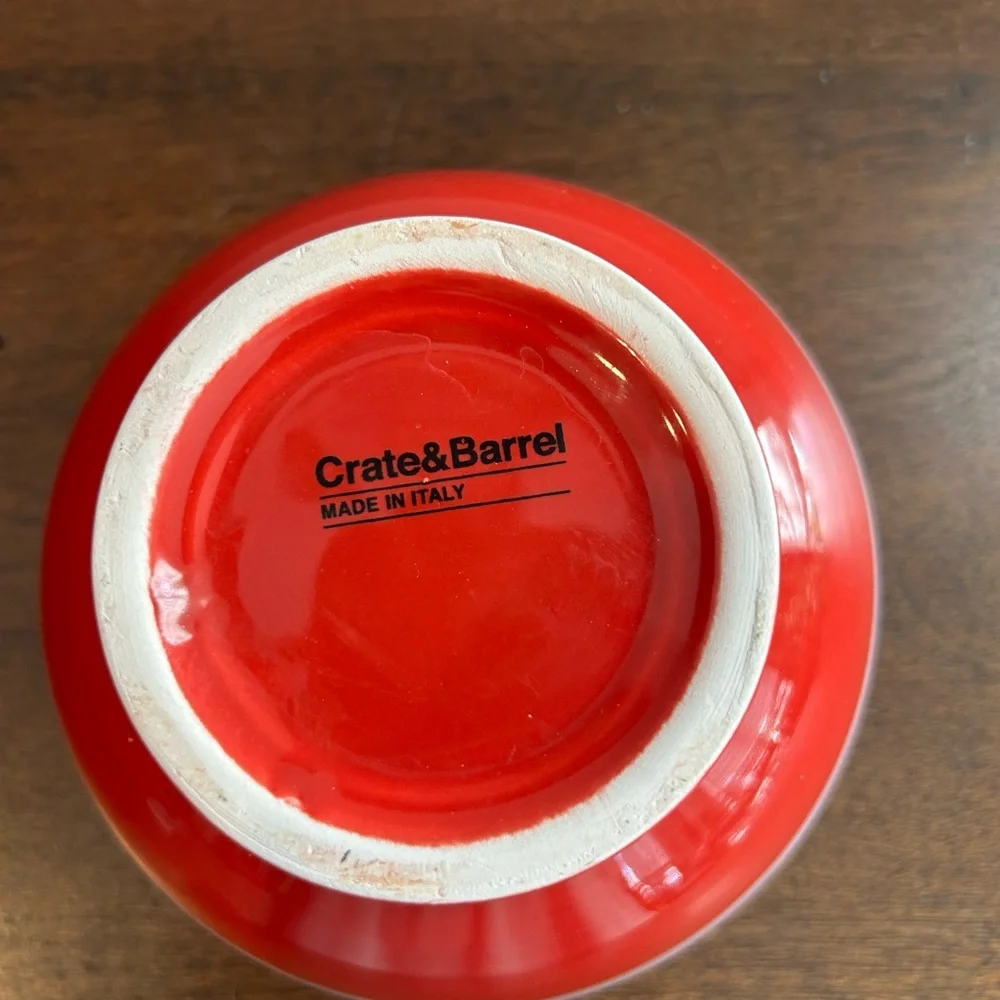 Crate and Barrel Small Replacement Bowl Only To 3 Piece Set Made In Italy *Read*